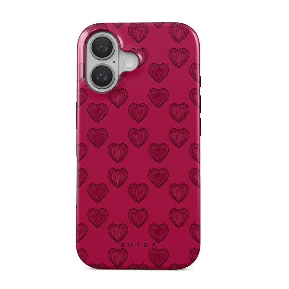 BURGA Single Not Sorry Red Heart iPhone 16 Phone Case Tough MagSafe NEW